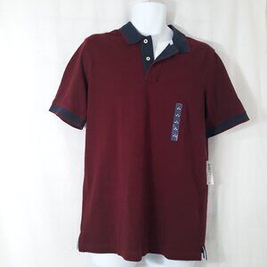 Lands End Traditional Fit Polo - Burgundy - Size M (38 - 40 - )New With Tags